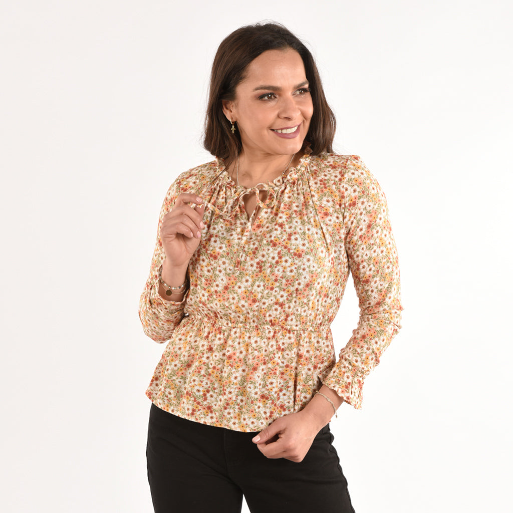 Blusa Ethiopia Manga Larga Mujer