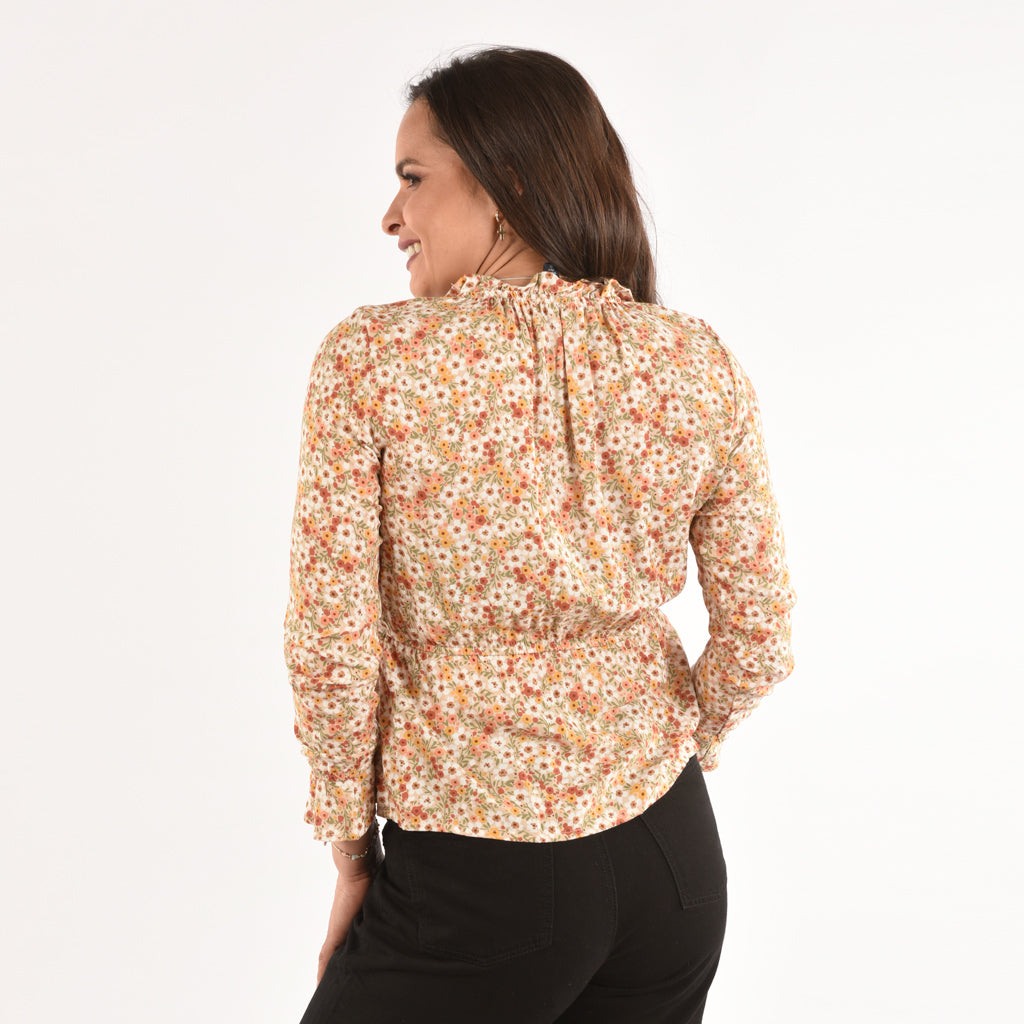 Blusa Ethiopia Manga Larga Mujer