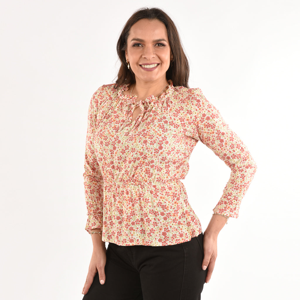 Blusa Ethiopia Manga Larga Mujer