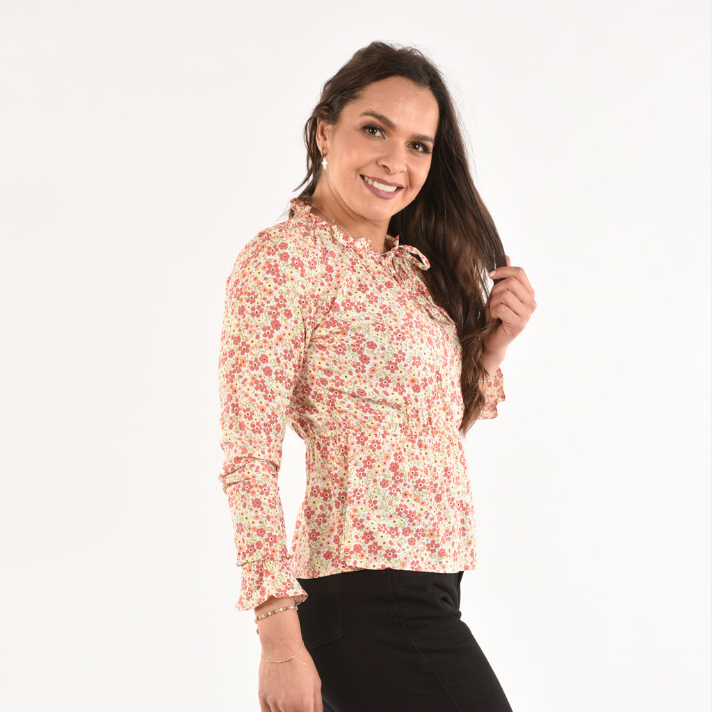 Blusa Ethiopia Manga Larga Mujer