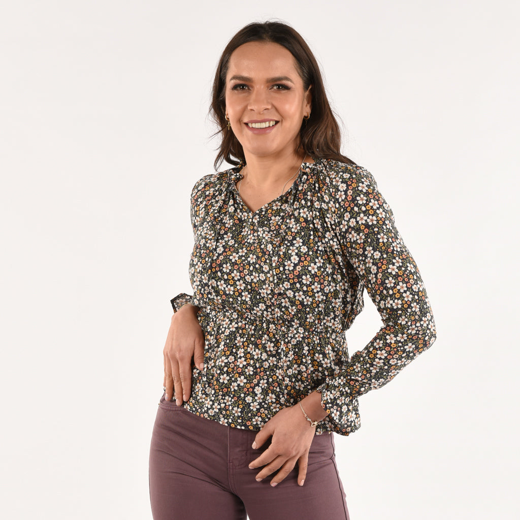 Blusa Ethiopia Manga Larga Mujer