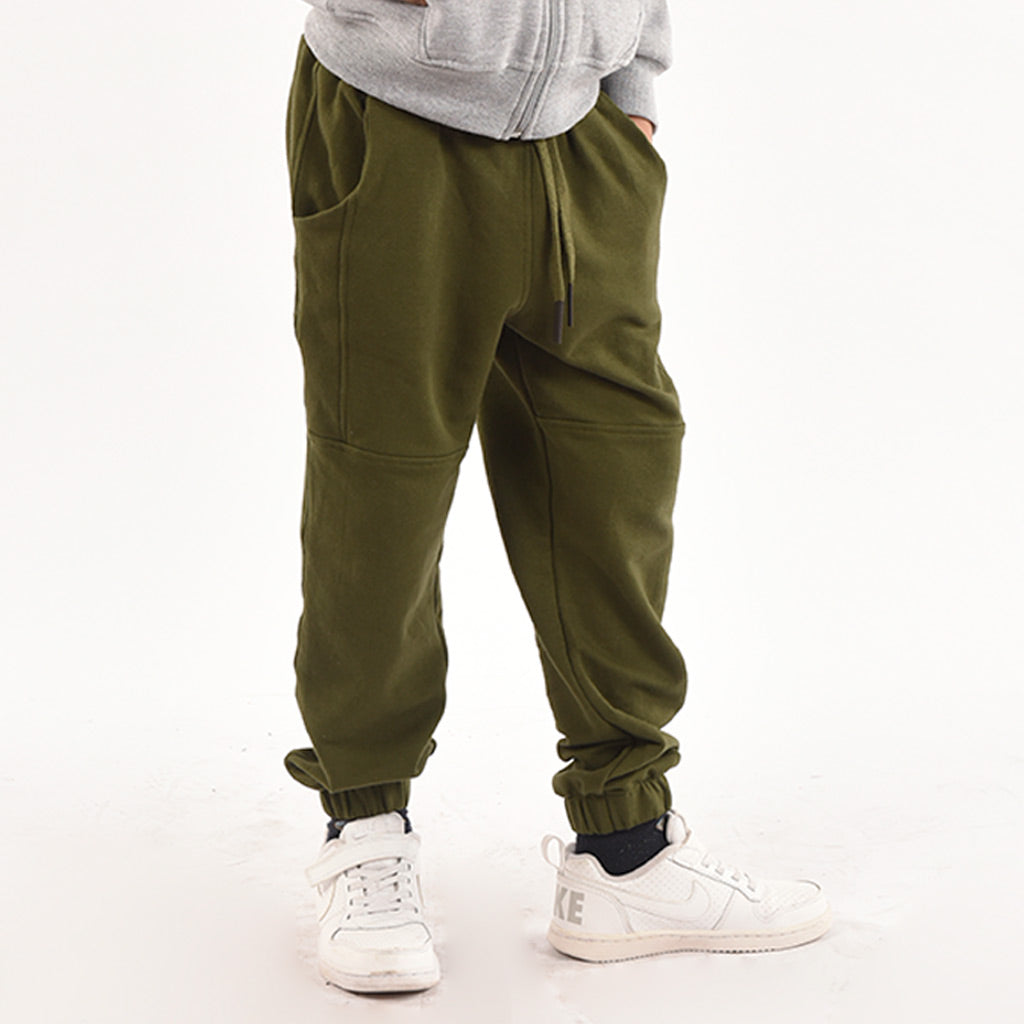 Jogger Best Boy French Terry Niño Verde Militar - 2x S/55.00