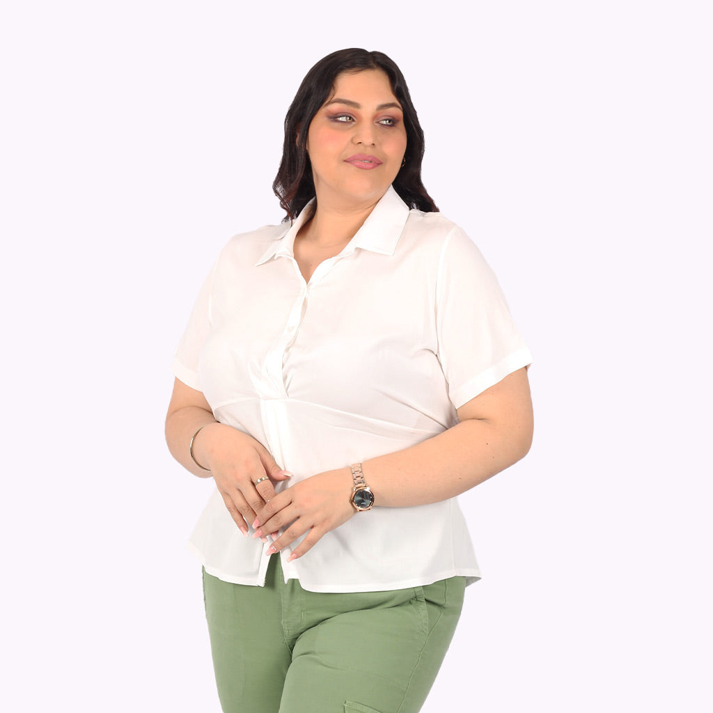 Blusa Magnolia Manga Corta