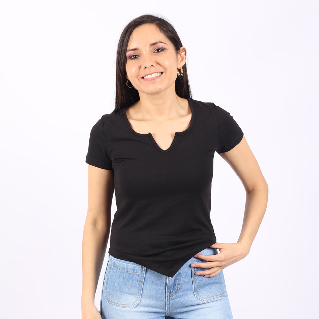 Polo Ethiopia Algodon Manga Corta Mujer