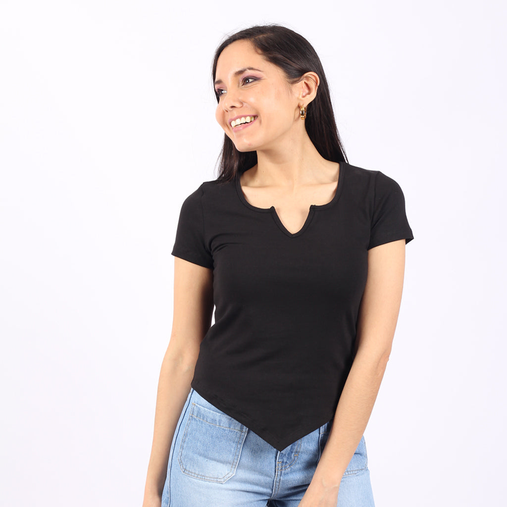 Polo Ethiopia Algodon Manga Corta Mujer