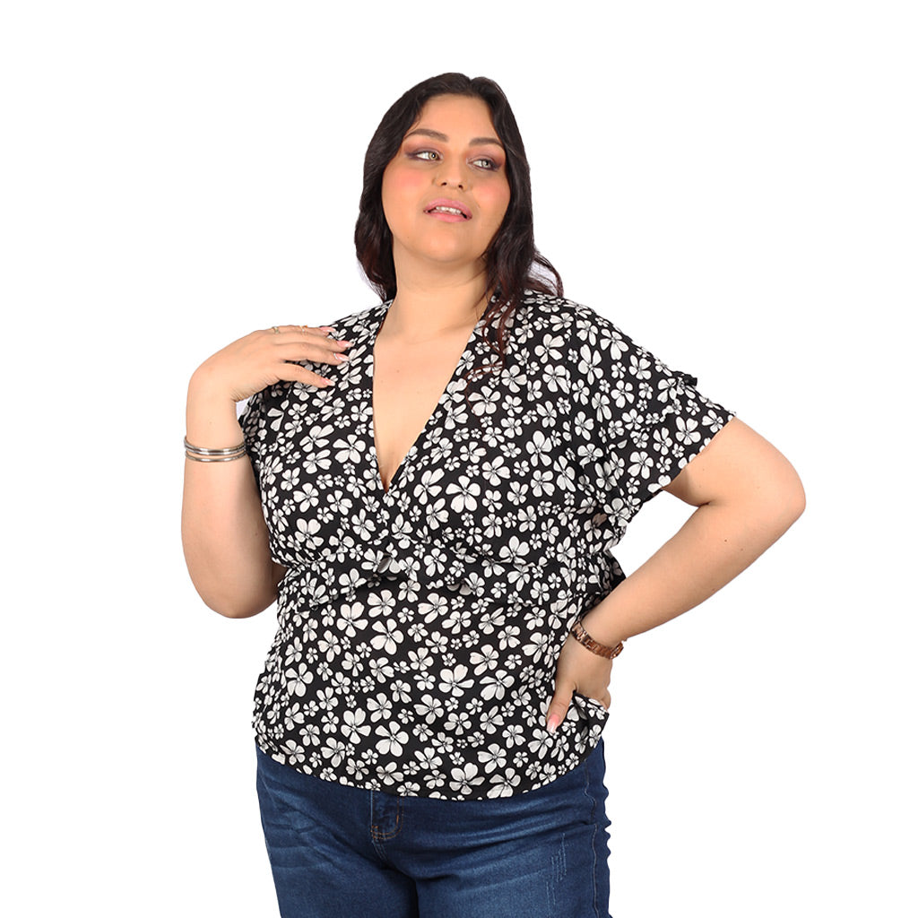 Blusa Magnolia Manga Corta Mujer - 2x S/35.00