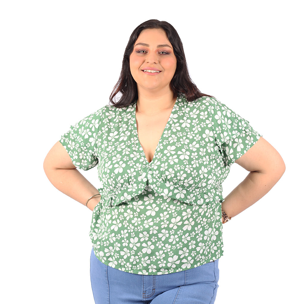 Blusa Magnolia Manga Corta Mujer - 2x S/35.00