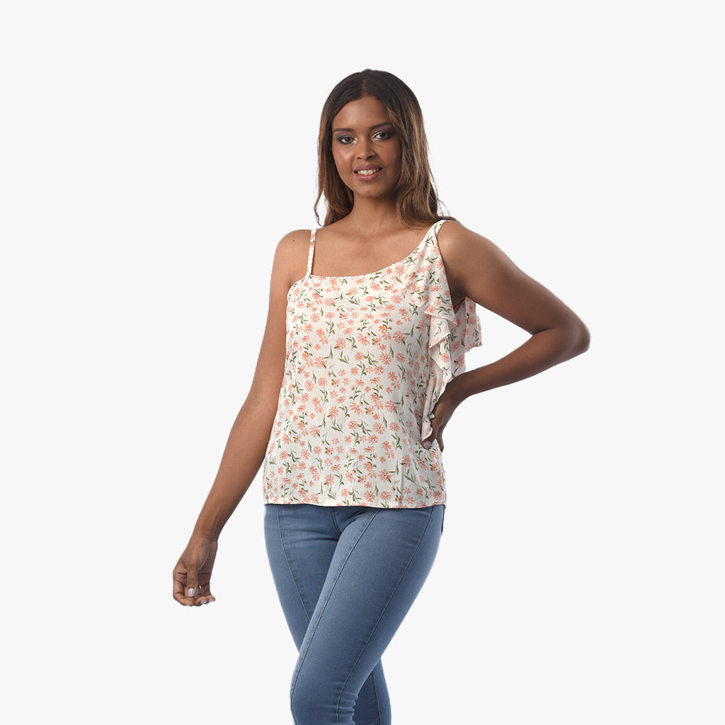 Blusa Ethiopia Challis Manga Cero Mujer