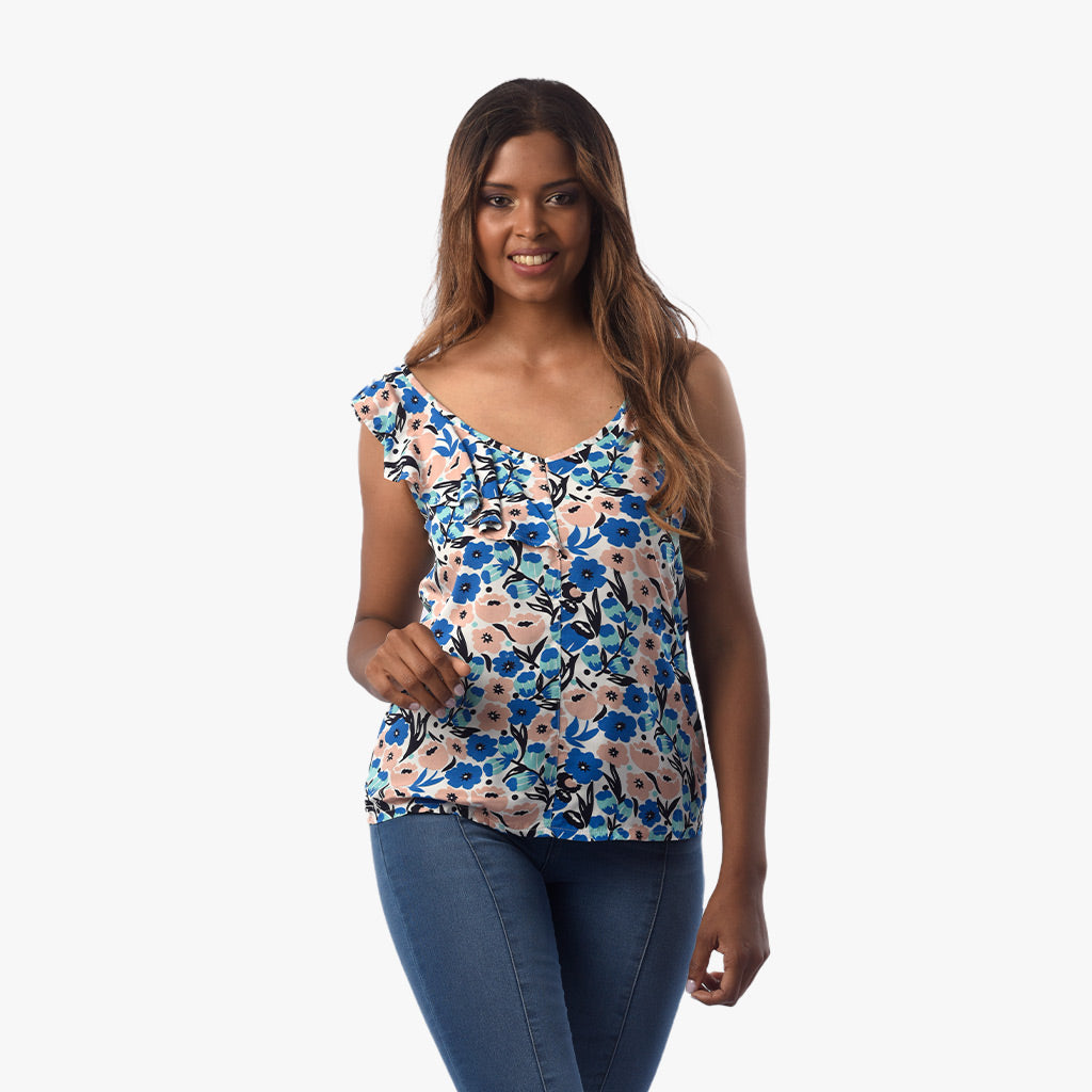 Blusa Ethiopia Chalis Manga Cero Mujer