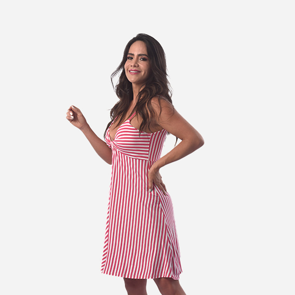 Vestido Ethiopia Viscosa Manga Corta Mujer