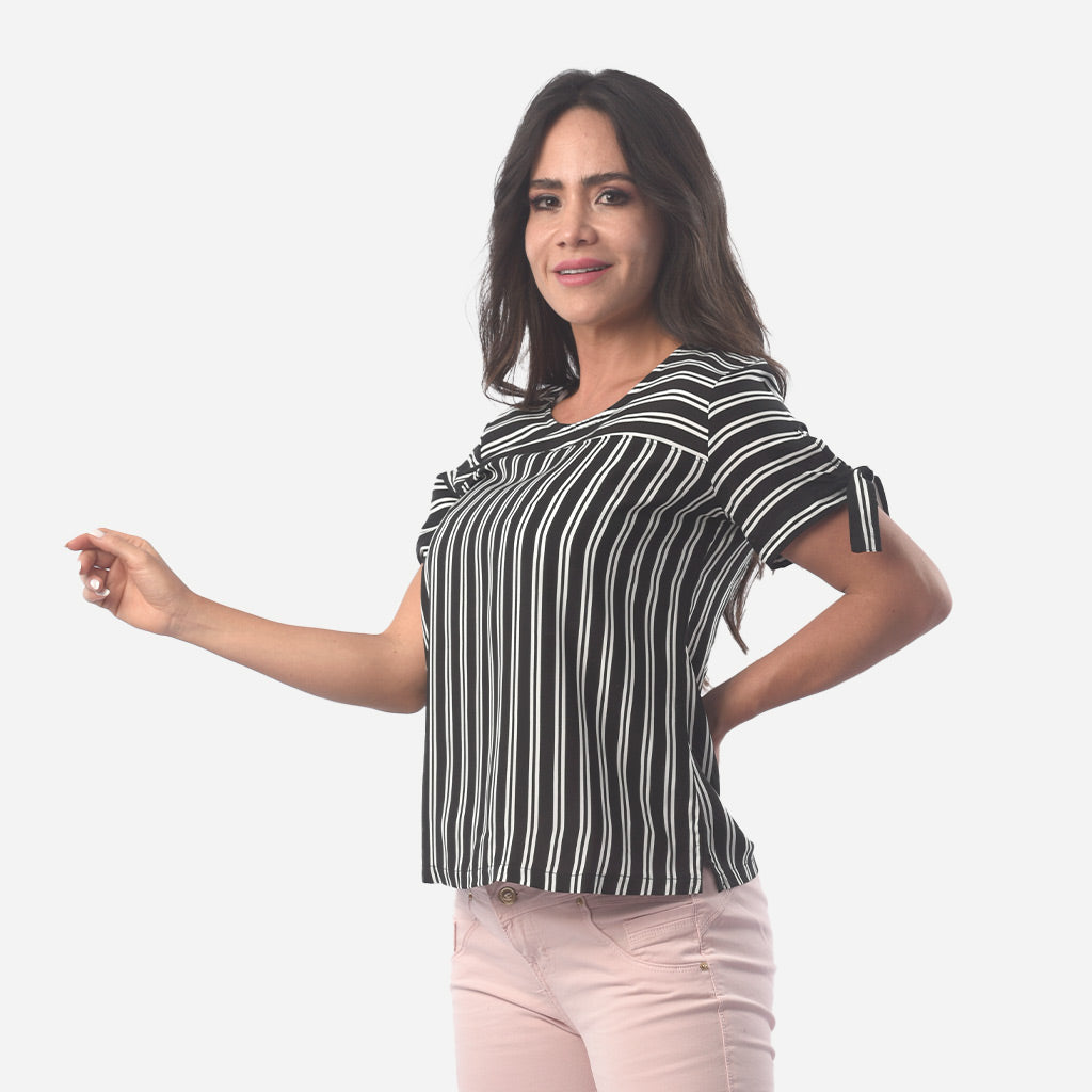 Blusa Ethiopia Chalis Manga Corta Mujer