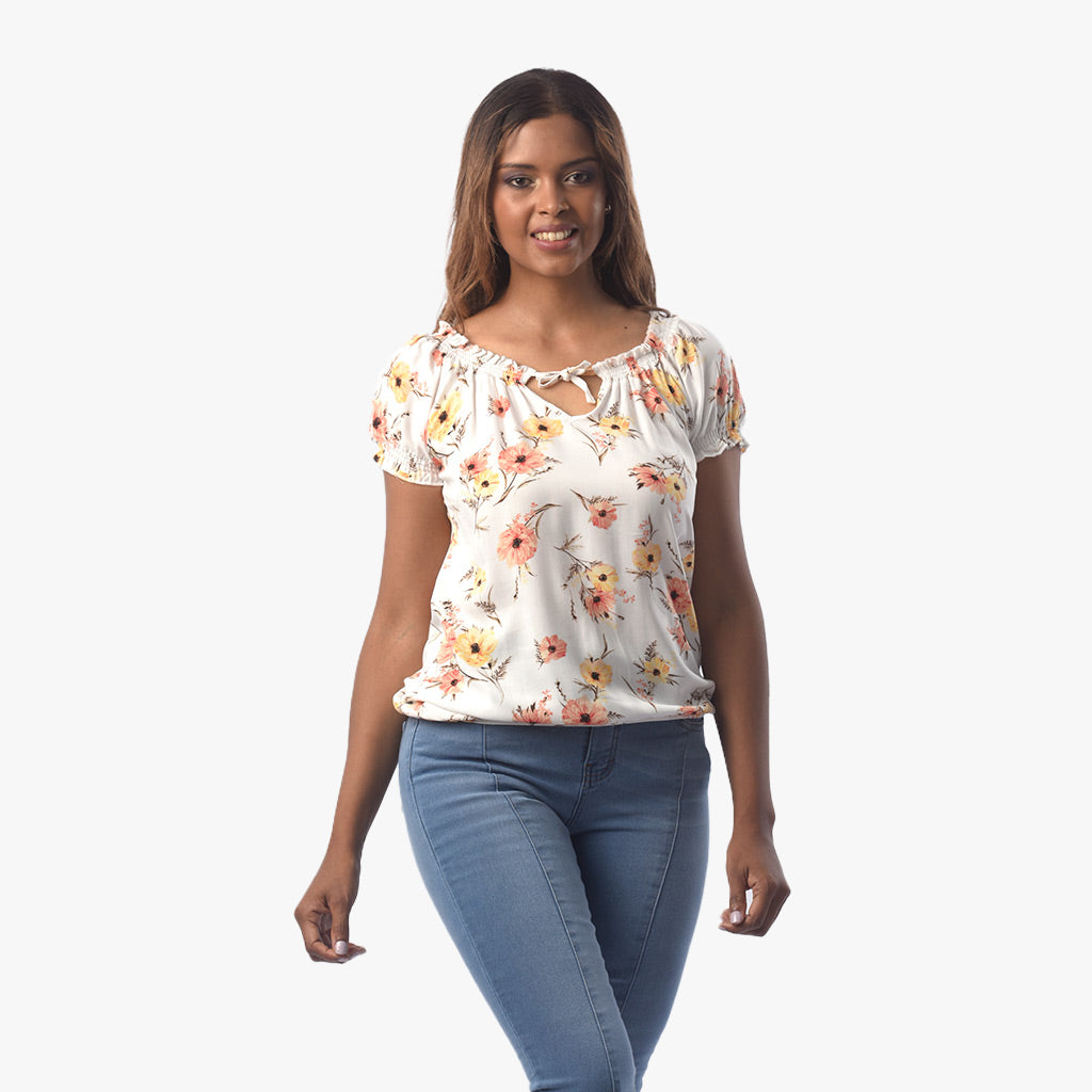 Blusa Ethiopia Rayon Varios Manga Corta Mujer