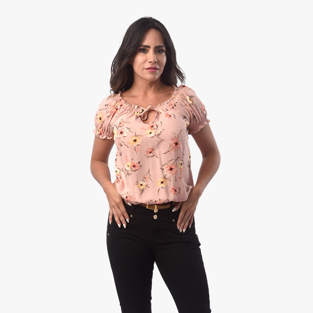 Blusa Ethiopia Rayon Varios Manga Corta Mujer