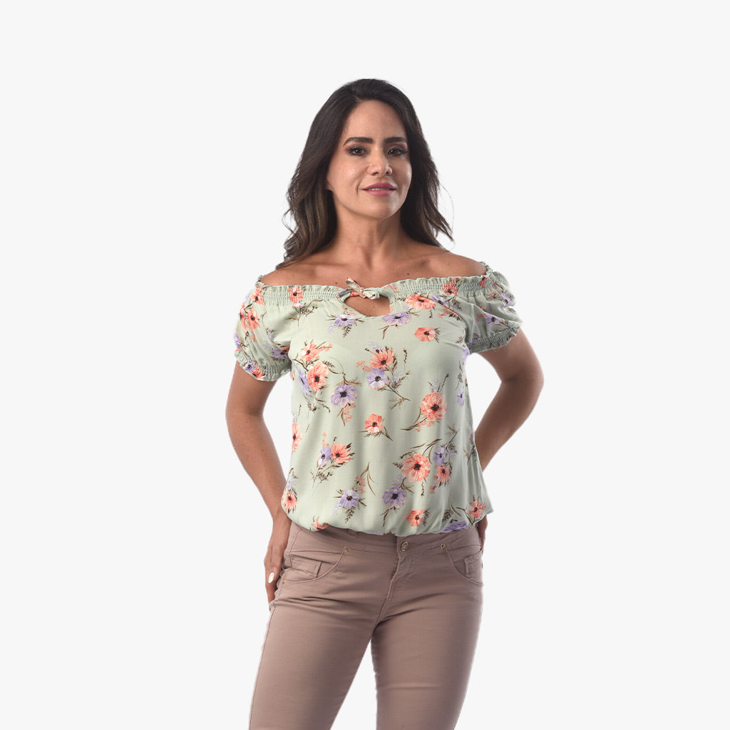 Blusa Ethiopia Rayon Varios Manga Corta Mujer