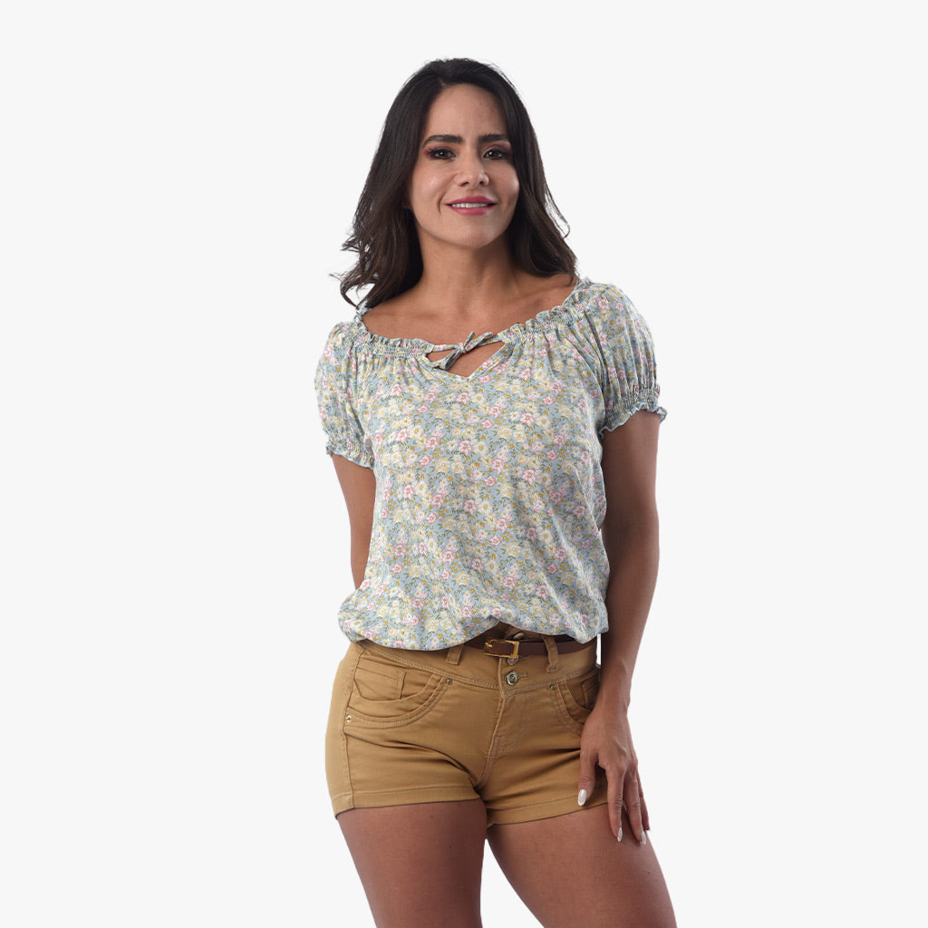 Blusa Ethiopia Rayon Varios Manga Corta Mujer