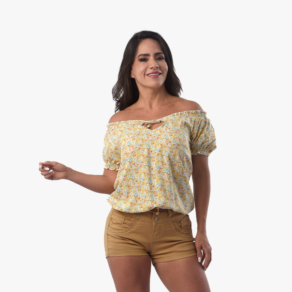 Blusa Ethiopia Rayon Varios Manga Corta Mujer