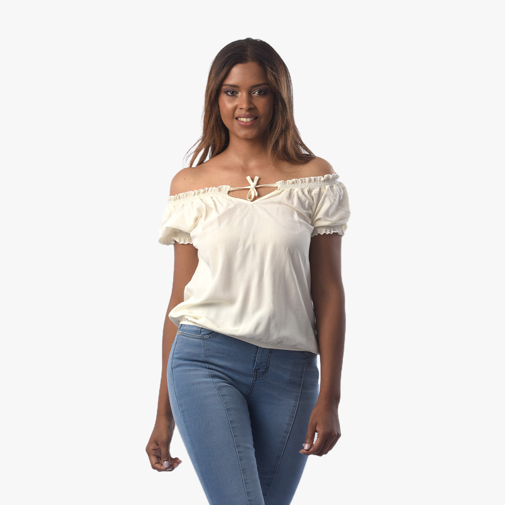 Blusa Ethiopia Rayon Varios Manga Corta Mujer - 2x S/45.00