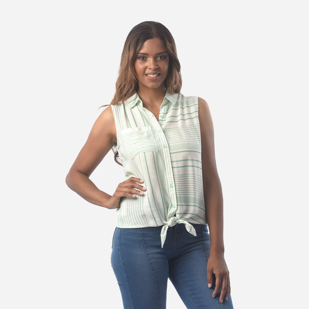 Blusa Ethiopia Challis Manga Cero Mujer