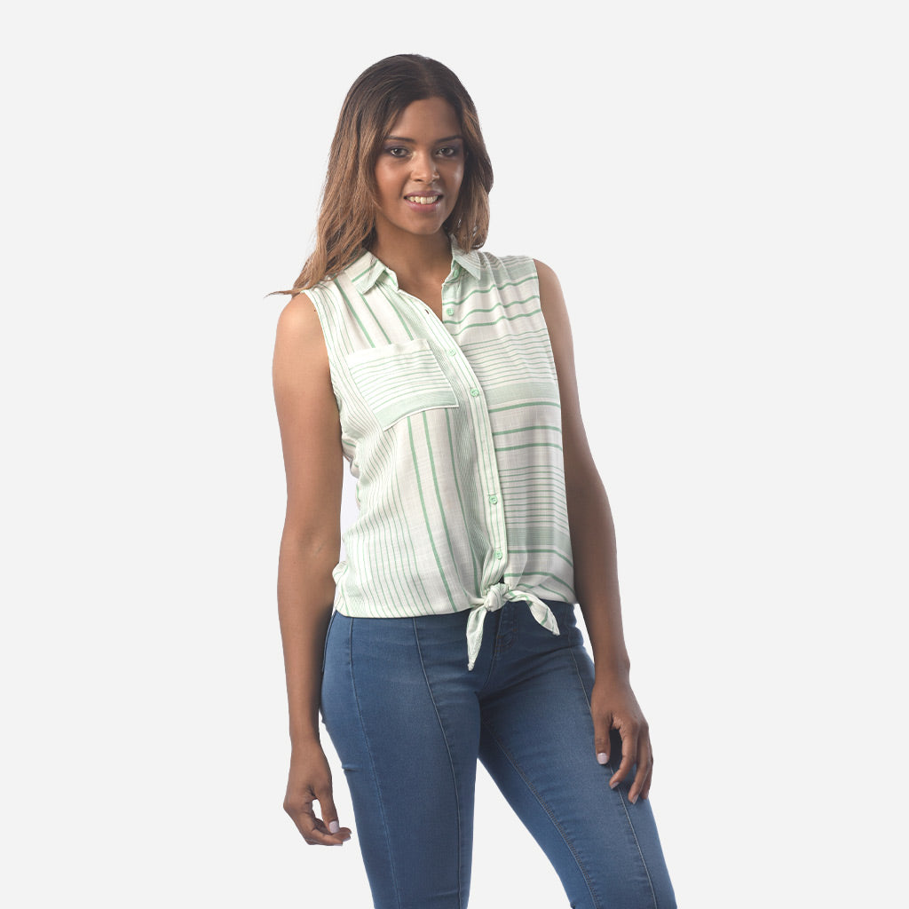 Blusa Ethiopia Challis Manga Cero Mujer