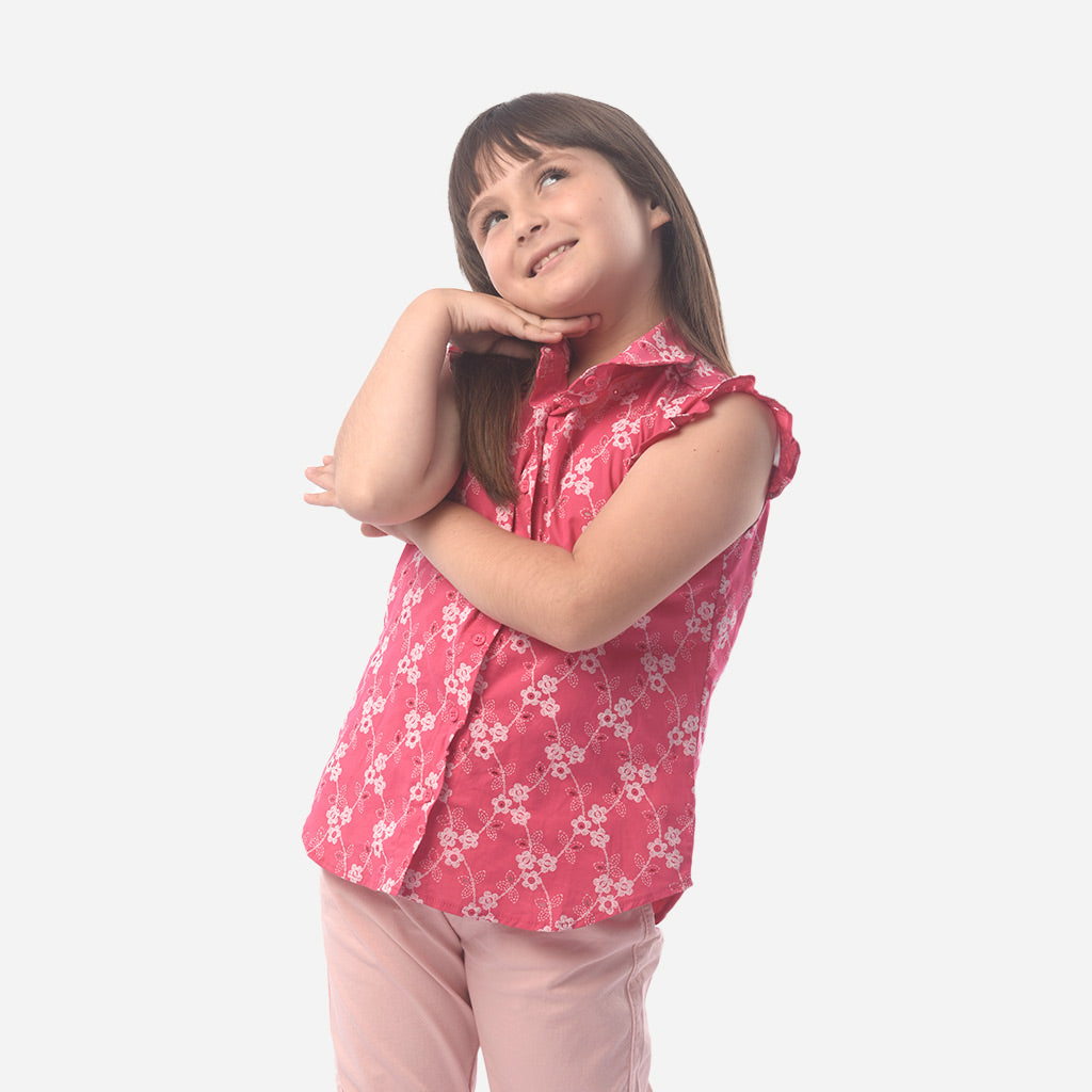 Blusa Essie Challis Manga Cero Niña