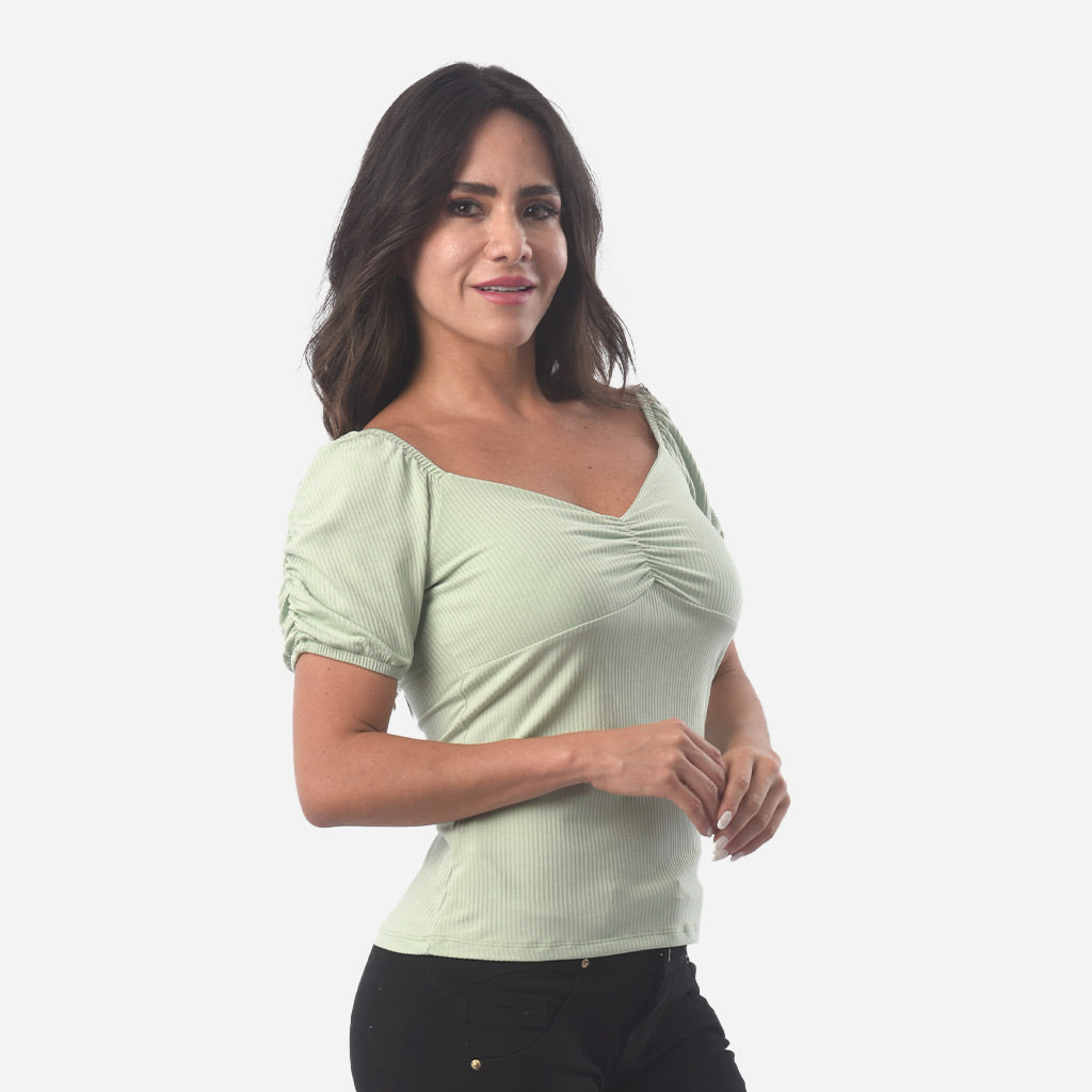 Polo Ethiopia Rib Manga Corta Mujer