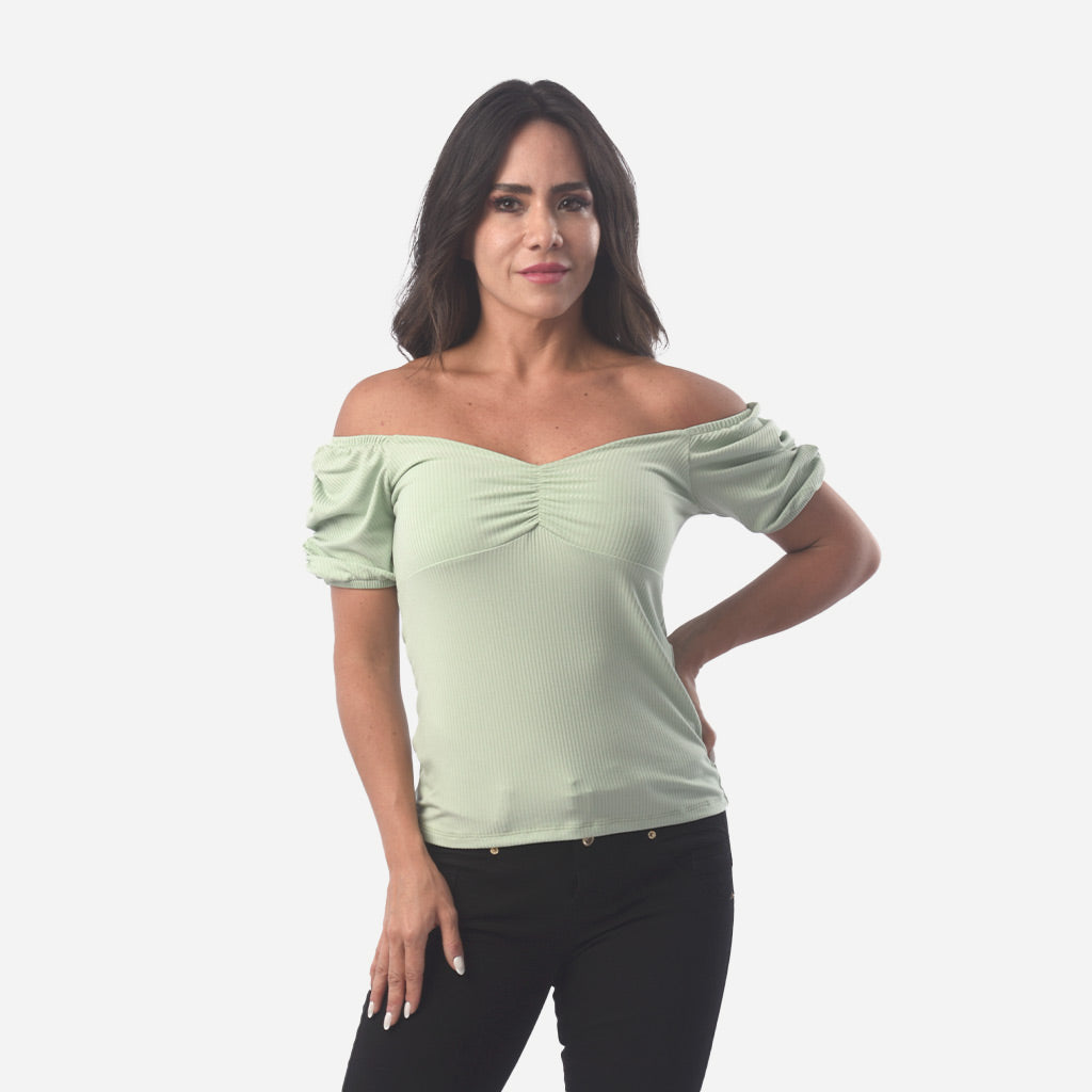 Polo Ethiopia Rib Manga Corta Mujer