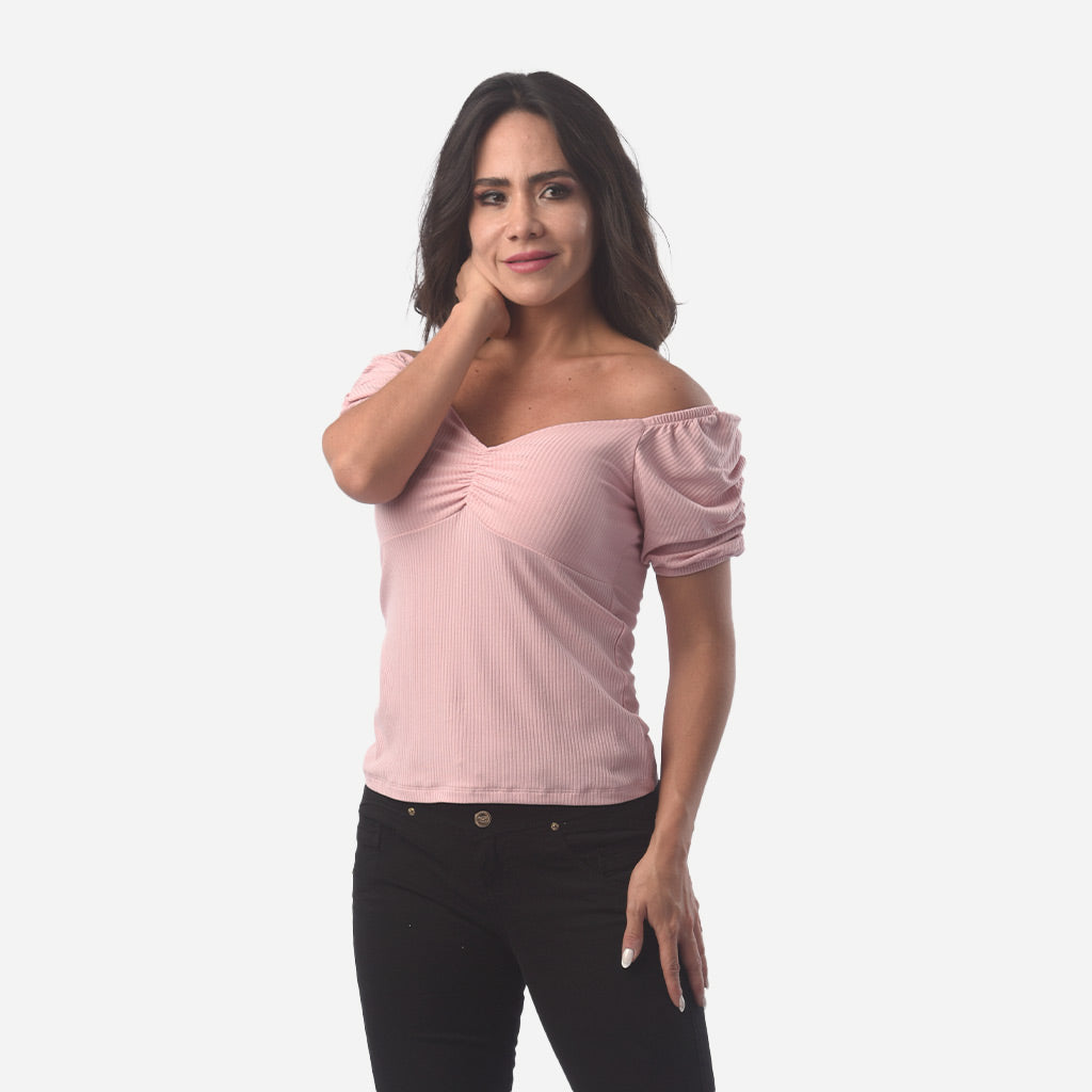 Polo Ethiopia Rib Manga Corta Mujer