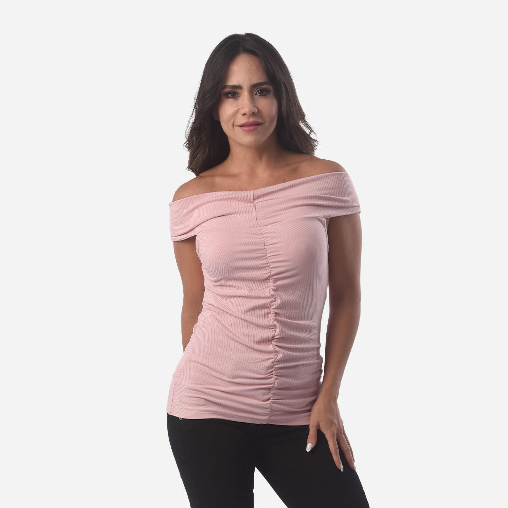 Polo Ethiopia Rib Manga Corta Escote Mujer