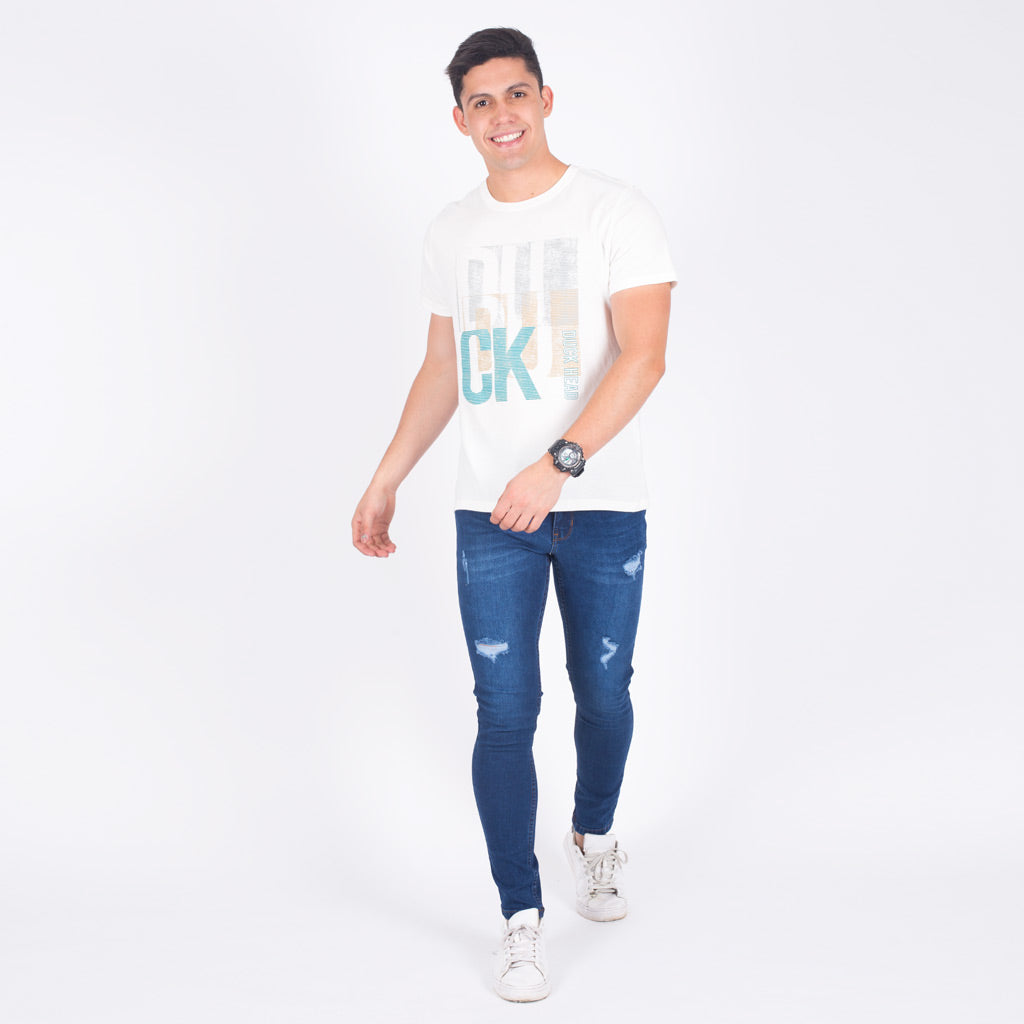 Pantalón Disick Denim Hombre