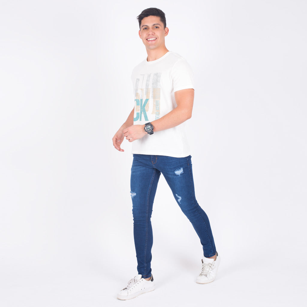 Pantalón Disick Denim Hombre