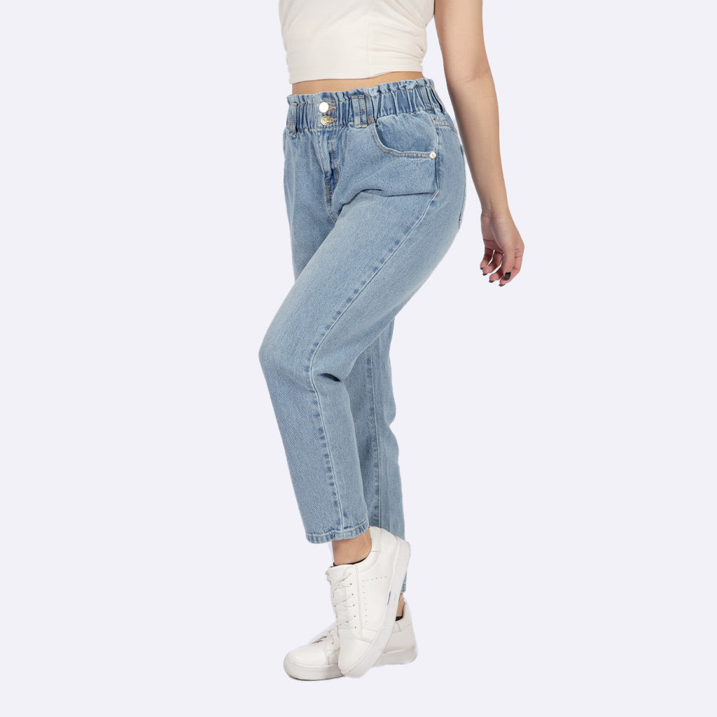 Pantalón Ethiopia Denim Rígido Mujer