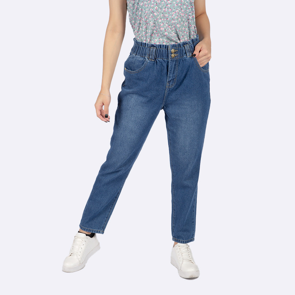 Pantalón Ethiopia Denim Rígido Mujer