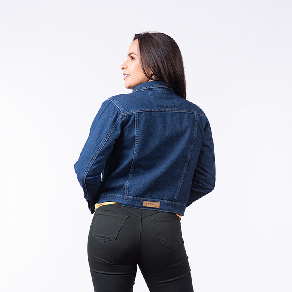 Casaca Ethiopia Denim Rígido Mujer