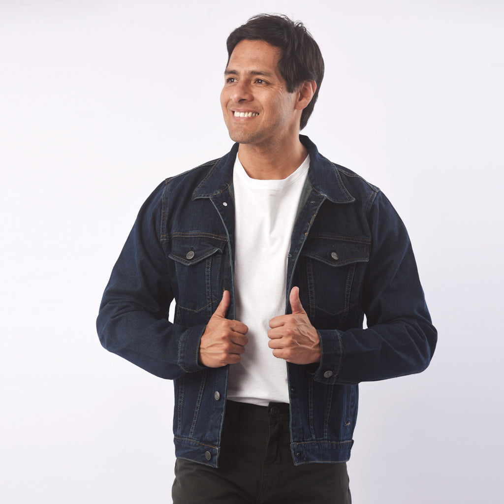 Casaca Jordache Denim Rigido Hombre