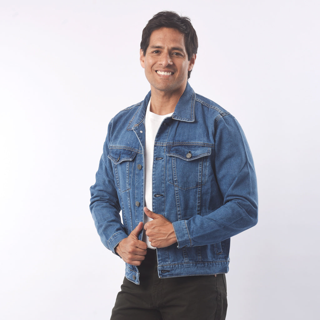 Casaca Jordache Denim Rigido Hombre