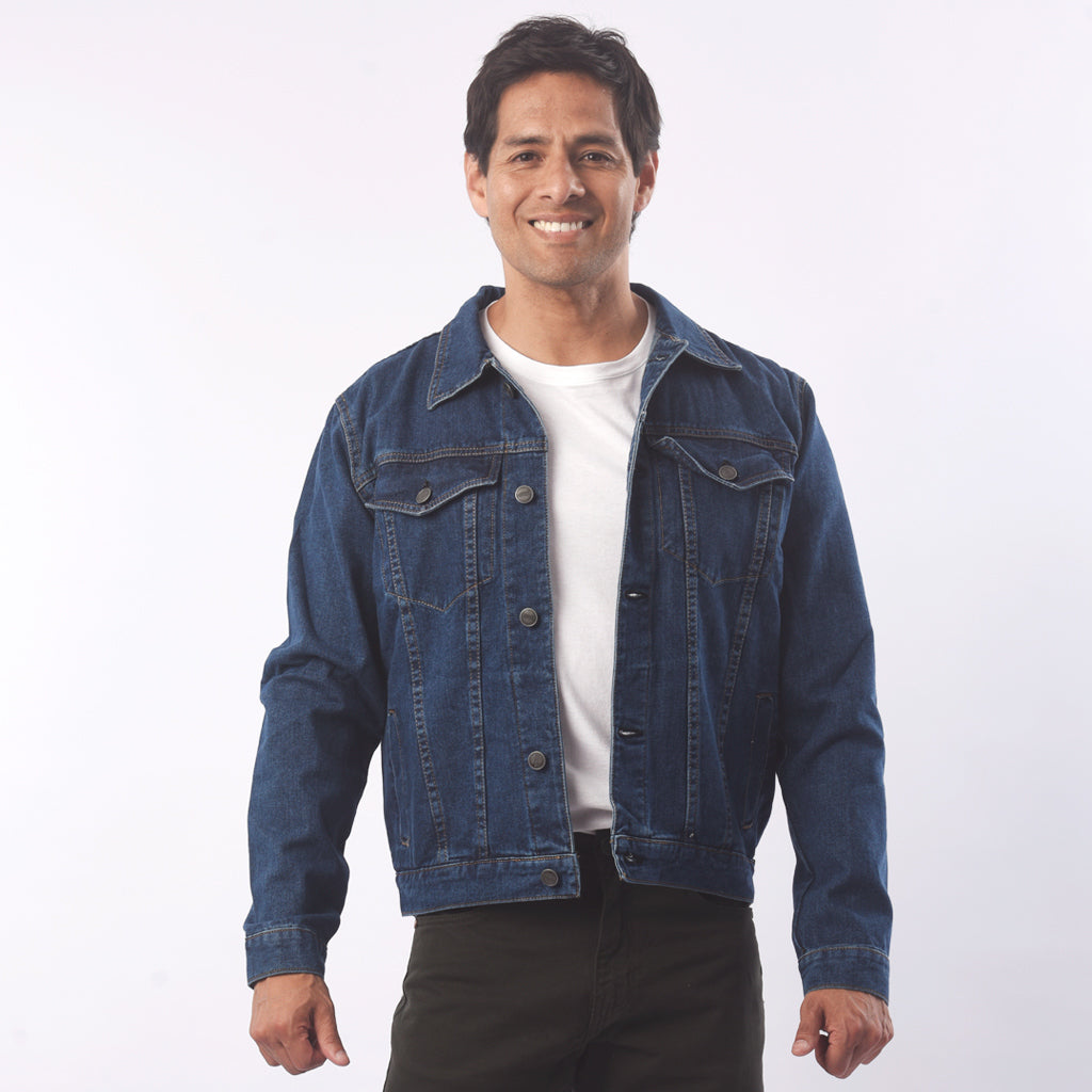 Casaca Jordache Denim Rigido Hombre