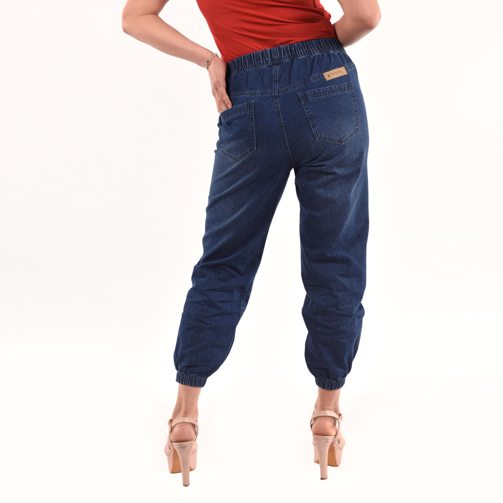 Jogger Ethiopia Denim Rígido Mujer