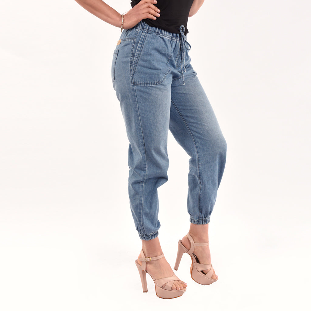Jogger Ethiopia Denim Rígido Mujer