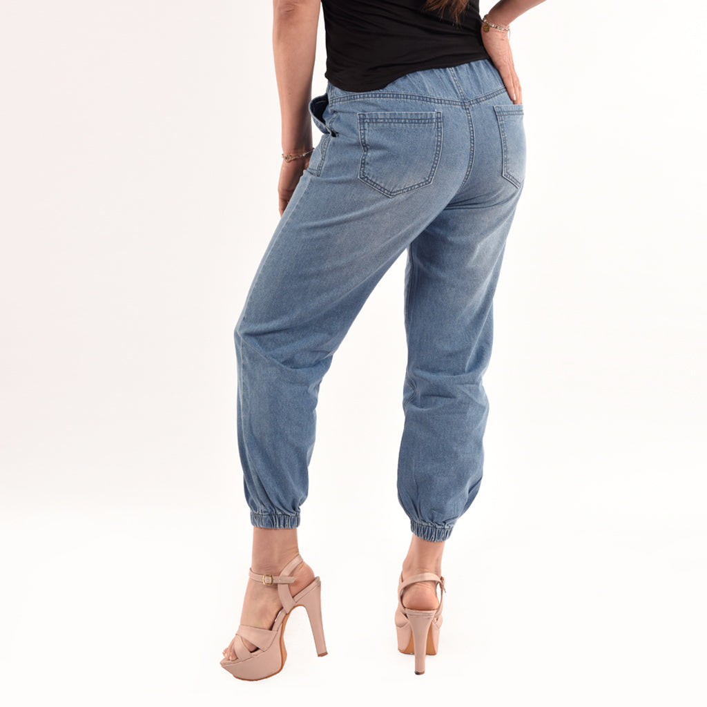 Jogger Ethiopia Denim Rígido Mujer