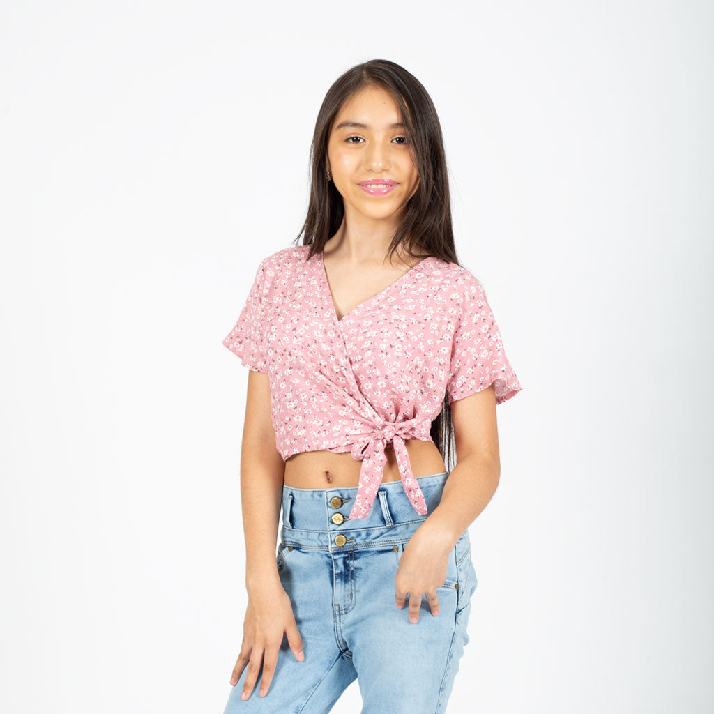 Blusa Essie Challis Manga Corta Niña