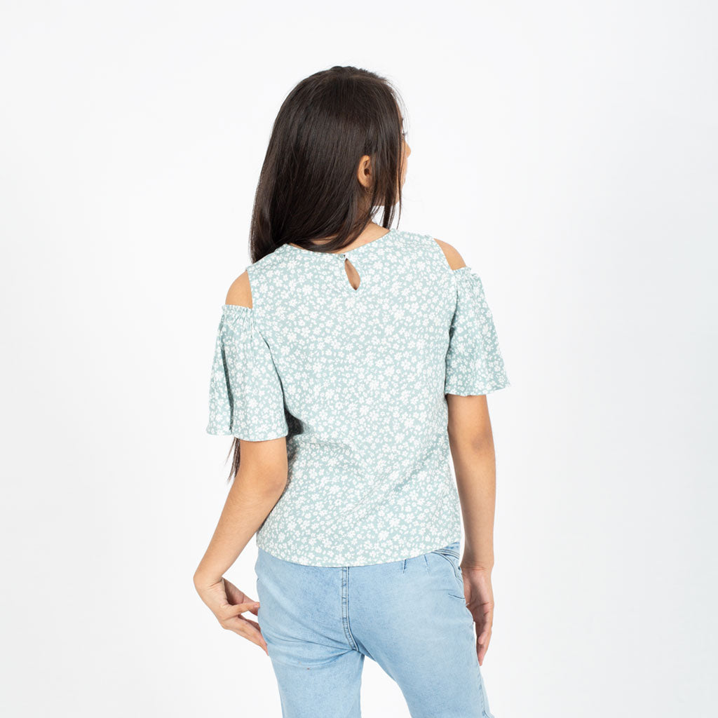 Blusa Essie Lino Manga Corta Niña