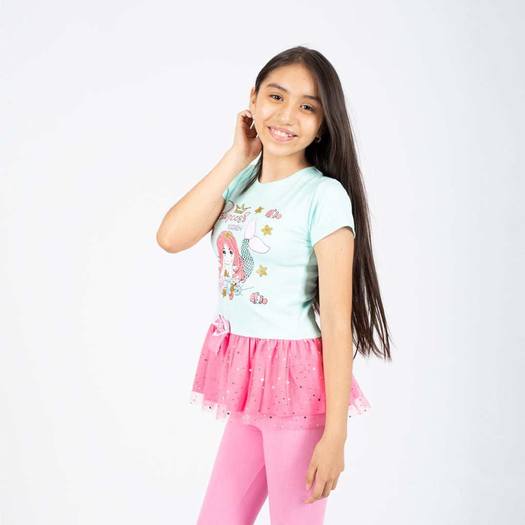 Polivestido Zaraith Manga Corta Niña