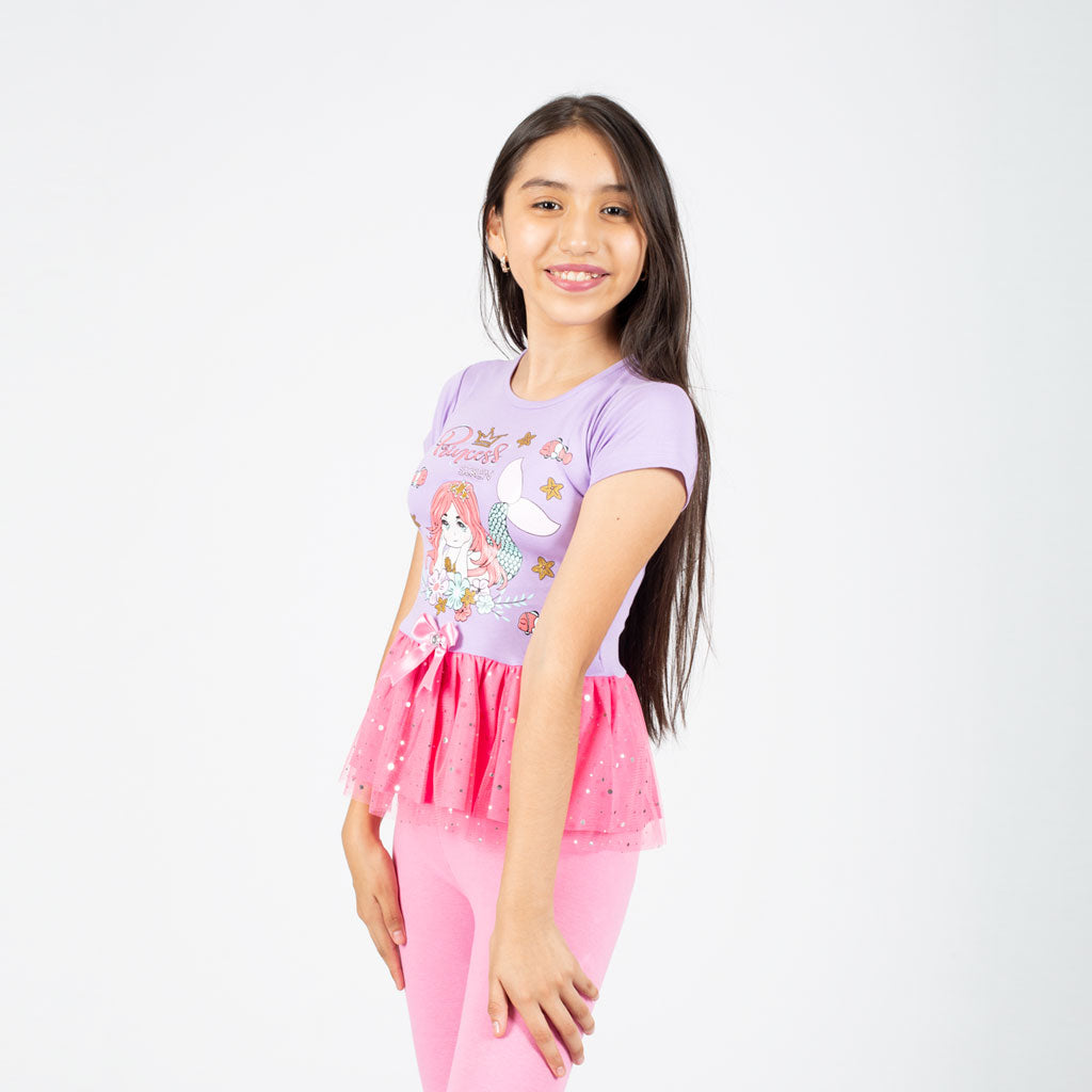 Polivestido Zaraith Manga Corta Niña