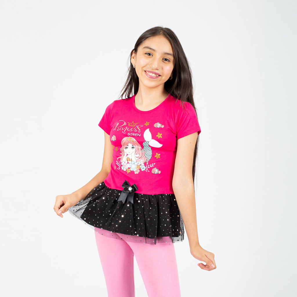 Polivestido Zaraith Manga Corta Niña