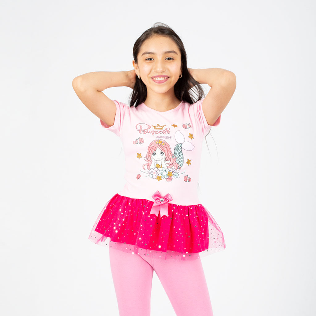 Polivestido Zaraith Manga Corta Niña