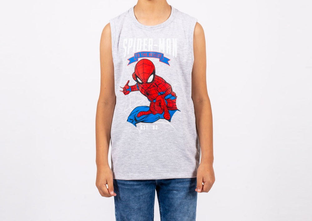 Polo Spiderman Manga Cero Niño