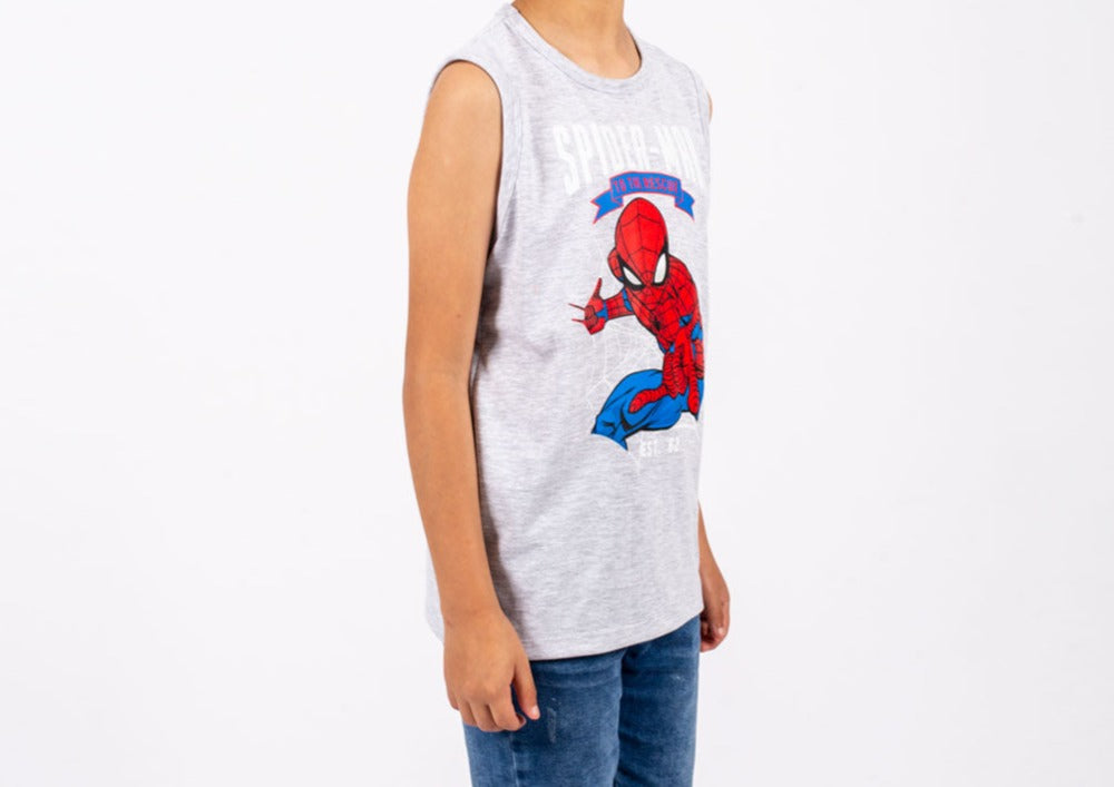 Polo Spiderman Manga Cero Niño