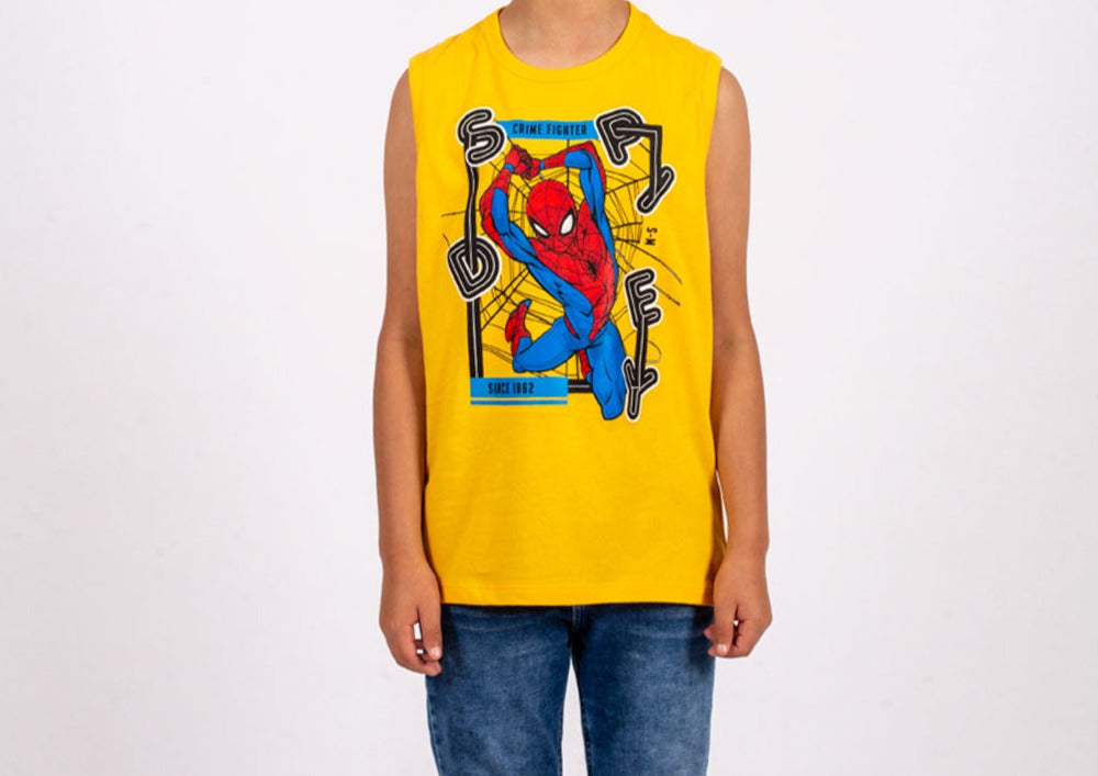 Polo Spiderman Manga Cero Niño