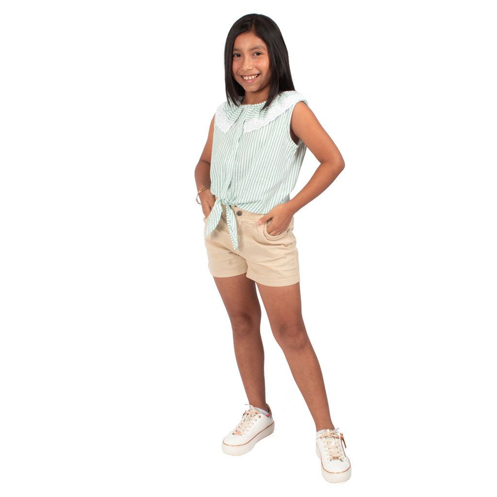 ¡NUEVO! - Short Kuky Drill Niña - 2x S/75.00 y 3x S/105.00