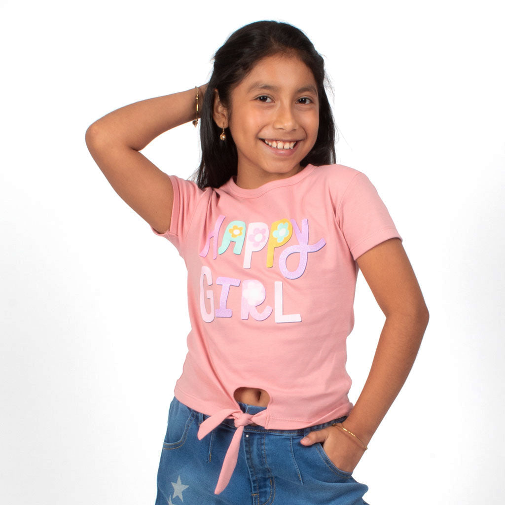 ¡NUEVO! - Polo Zaraith Gamuza Niña - 2x S/35.00